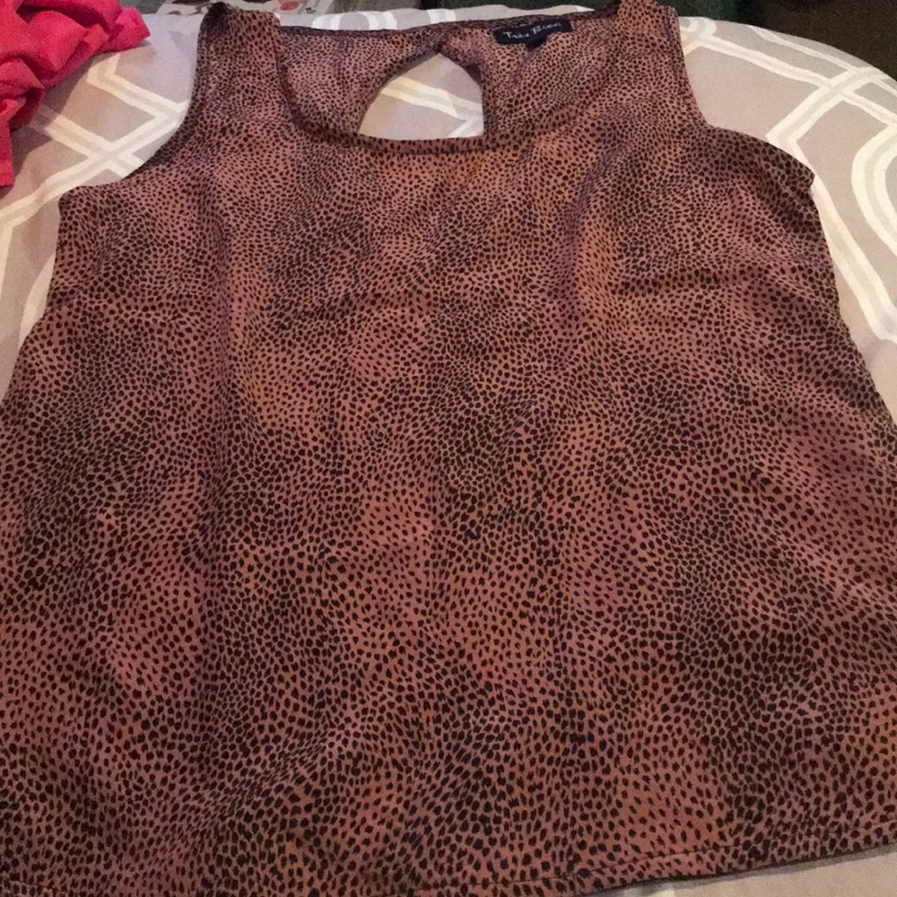 Animal print light weight tank